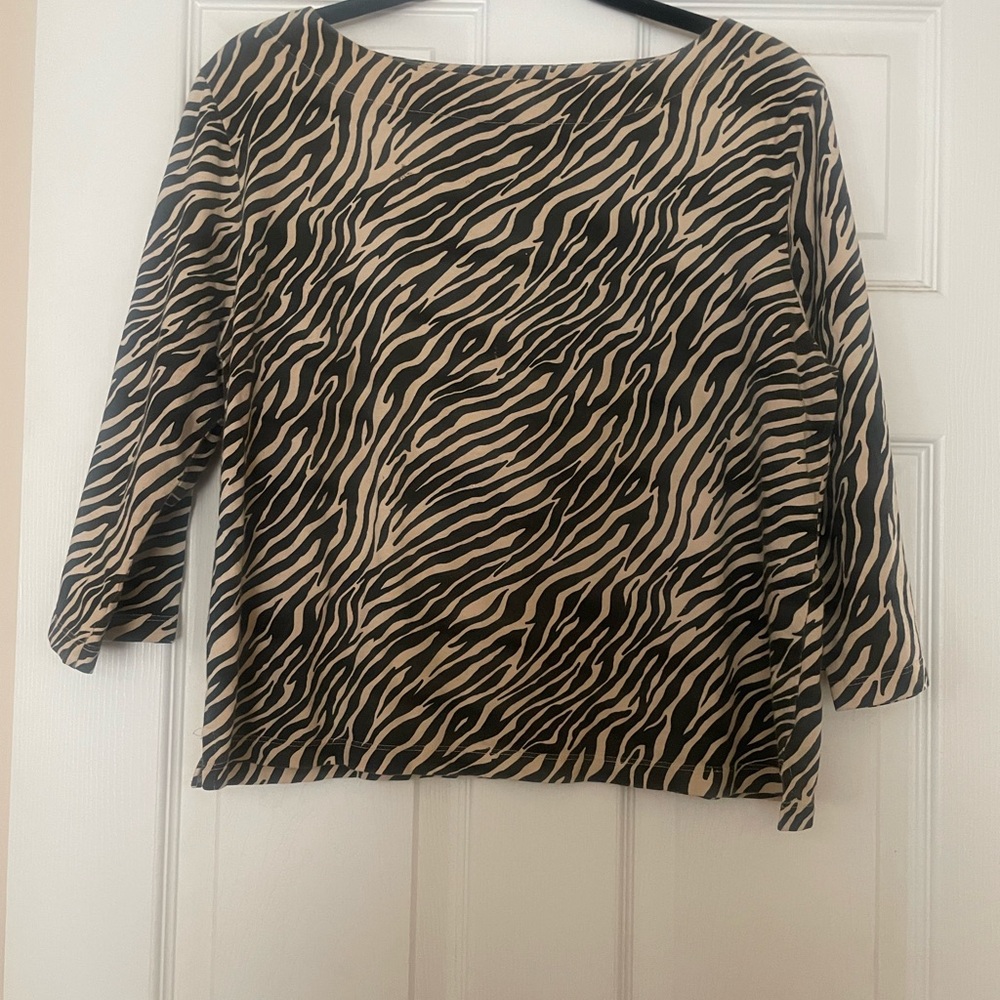 Zebra Print Women's Top